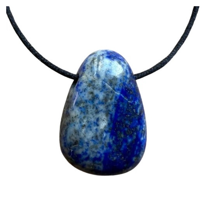 Colier pandantiv lapis lazuli DROP, Druzy, pietre semipretioase