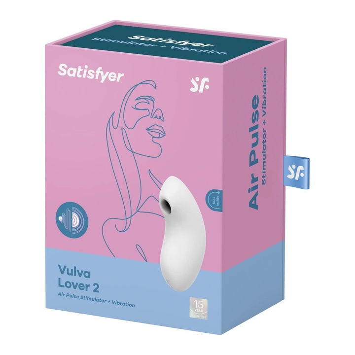 Vibrátor Vulva Lover 2 fehér