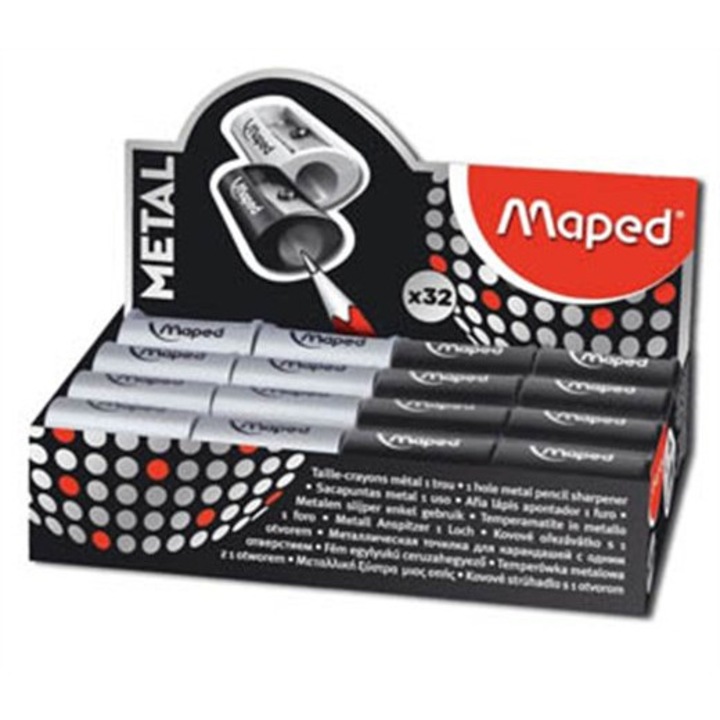 Hegyező display, egylyukú, fém, MAPED "Satellite", vegyes színek