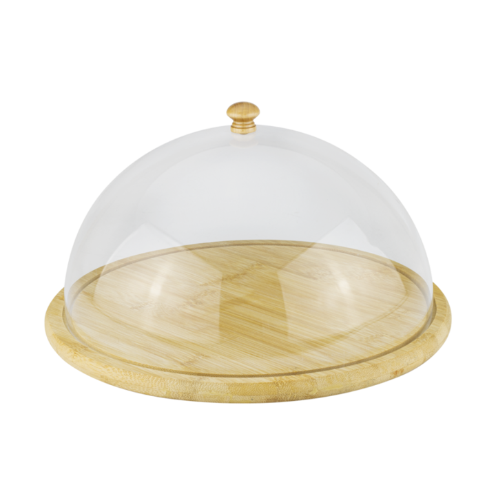 Дъска HORECANO, с капак, за сервиране на сирена, Ø35xh16cm