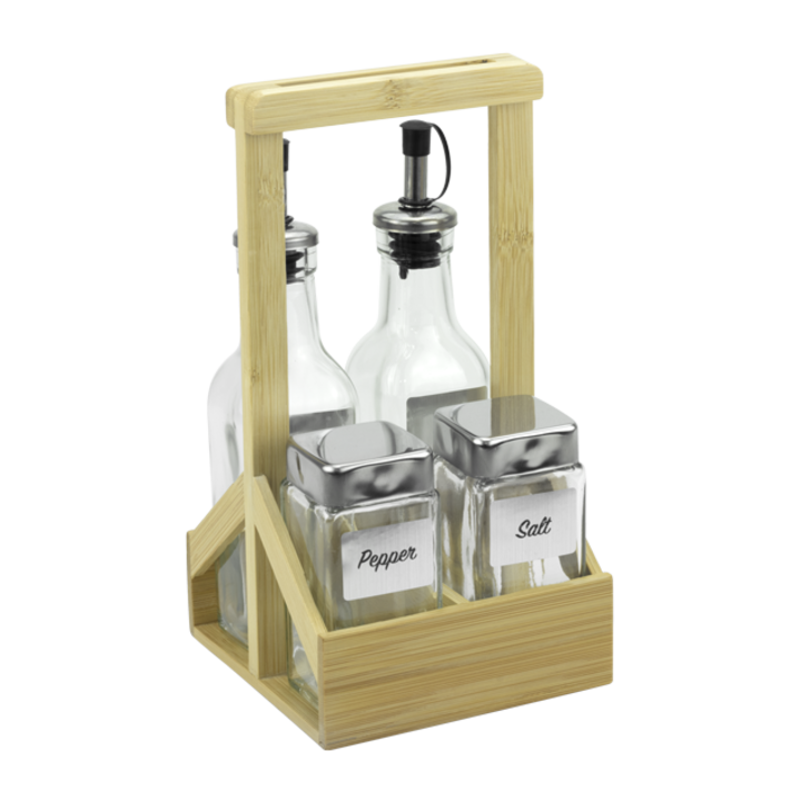 Оливерник HORECANO, на стойка, с дръжка, дърво, 175ml/130ml