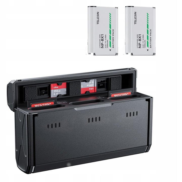 Incarcator USB TIP-C + 2x baterie Tip baterie SONY NP-BX1 NPBX1 TELESIN, CMR-001