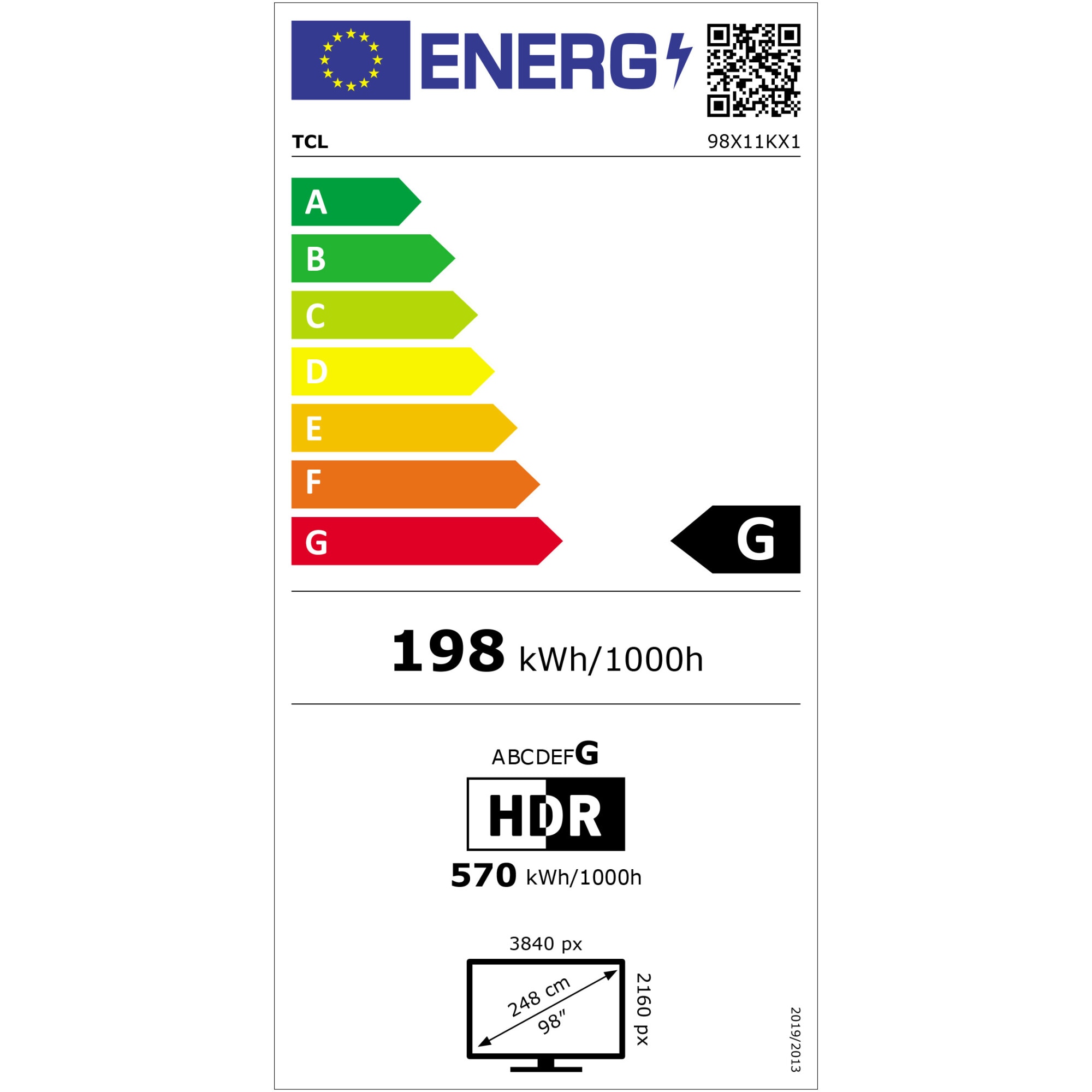 Televizor TCL QD-MiniLed 98X11K, 248 cm, Smart Google TV, 4K Ultra HD, 100Hz, Sunet Bang & Olufsen, Clasa G (Model 2025)