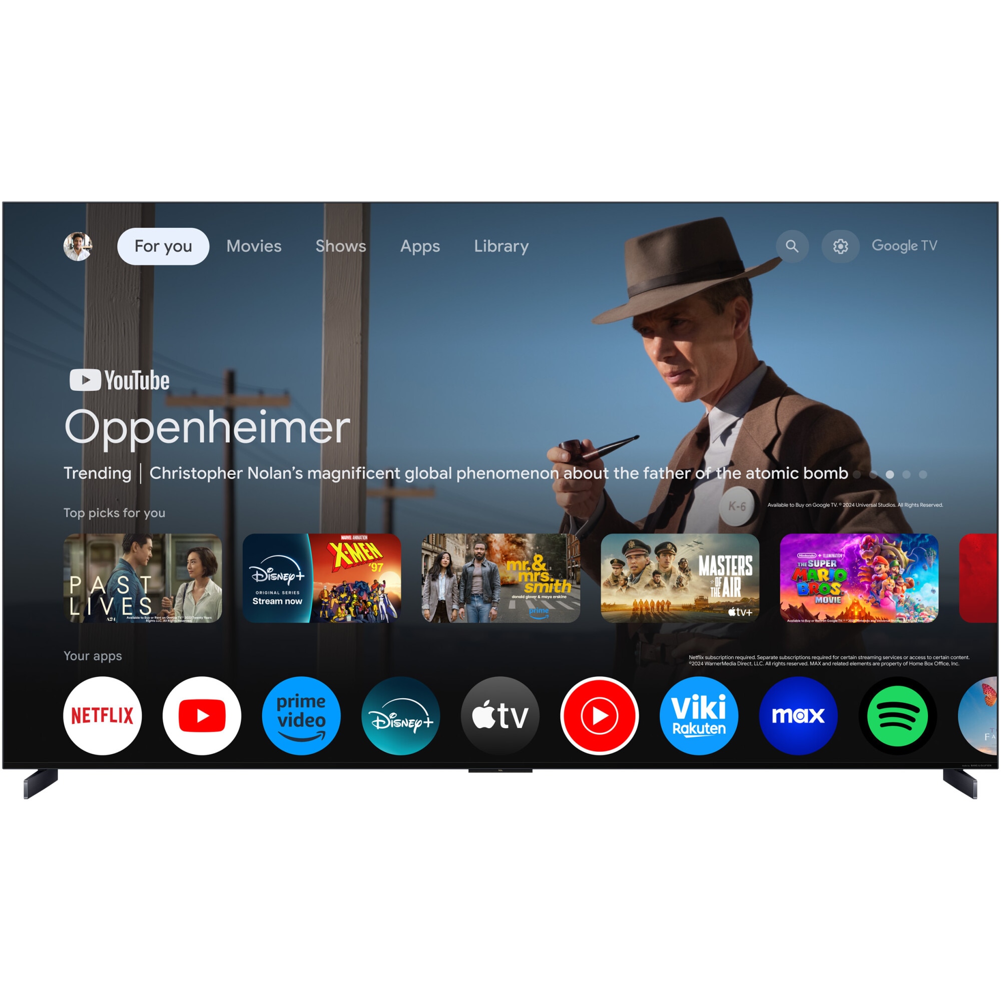 Televizor TCL QD-MiniLed 98X11K, 248 cm, Smart Google TV, 4K Ultra HD, 100Hz, Sunet Bang & Olufsen, Clasa G (Model 2025)