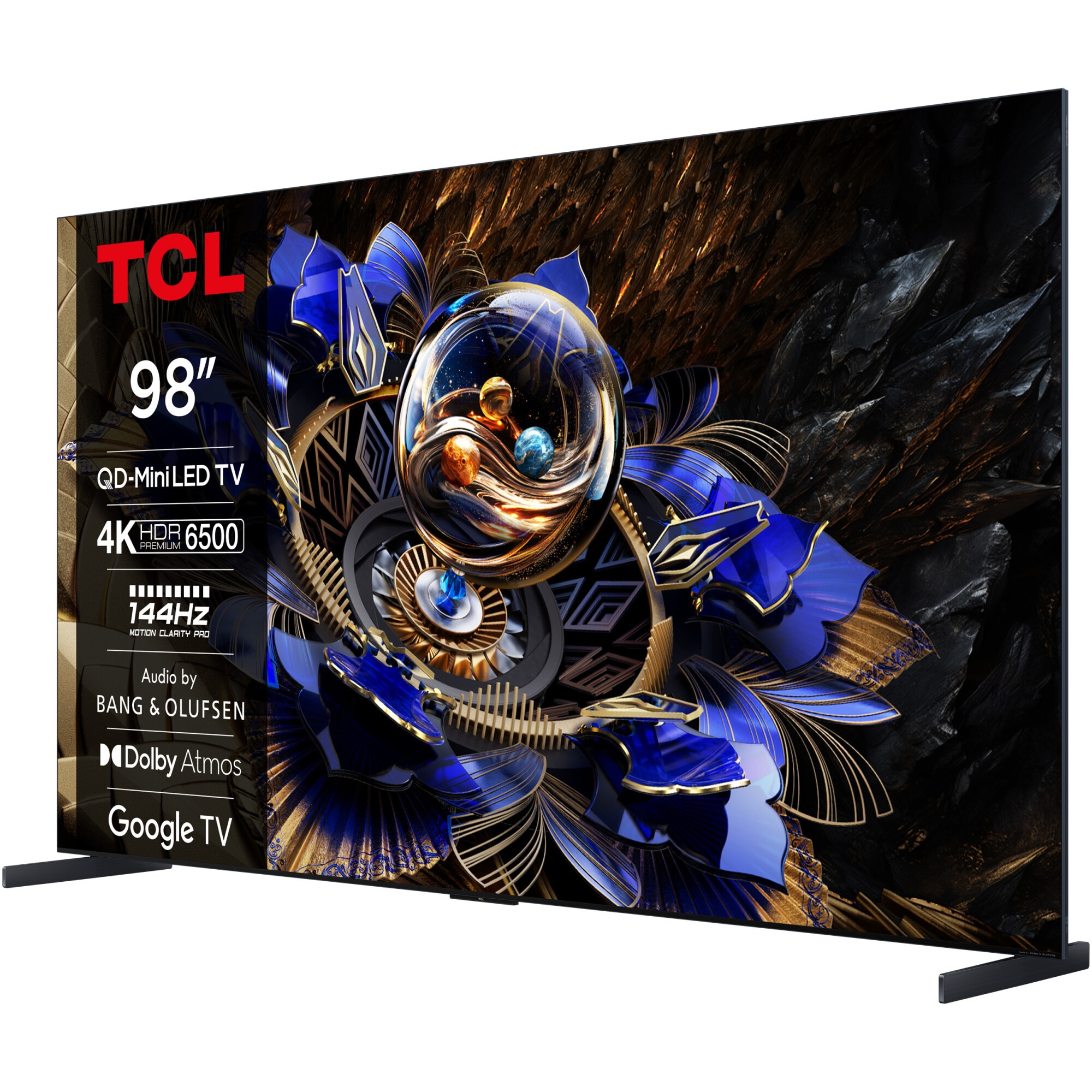 Televizor TCL QD-MiniLed 98X11K, 248 cm, Smart Google TV, 4K Ultra