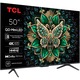Televizor TCL QD-MiniLed 50C6K, 126 cm, Smart Google TV, 4K Ultra HD, 100Hz, Clasa E (Model 2025)