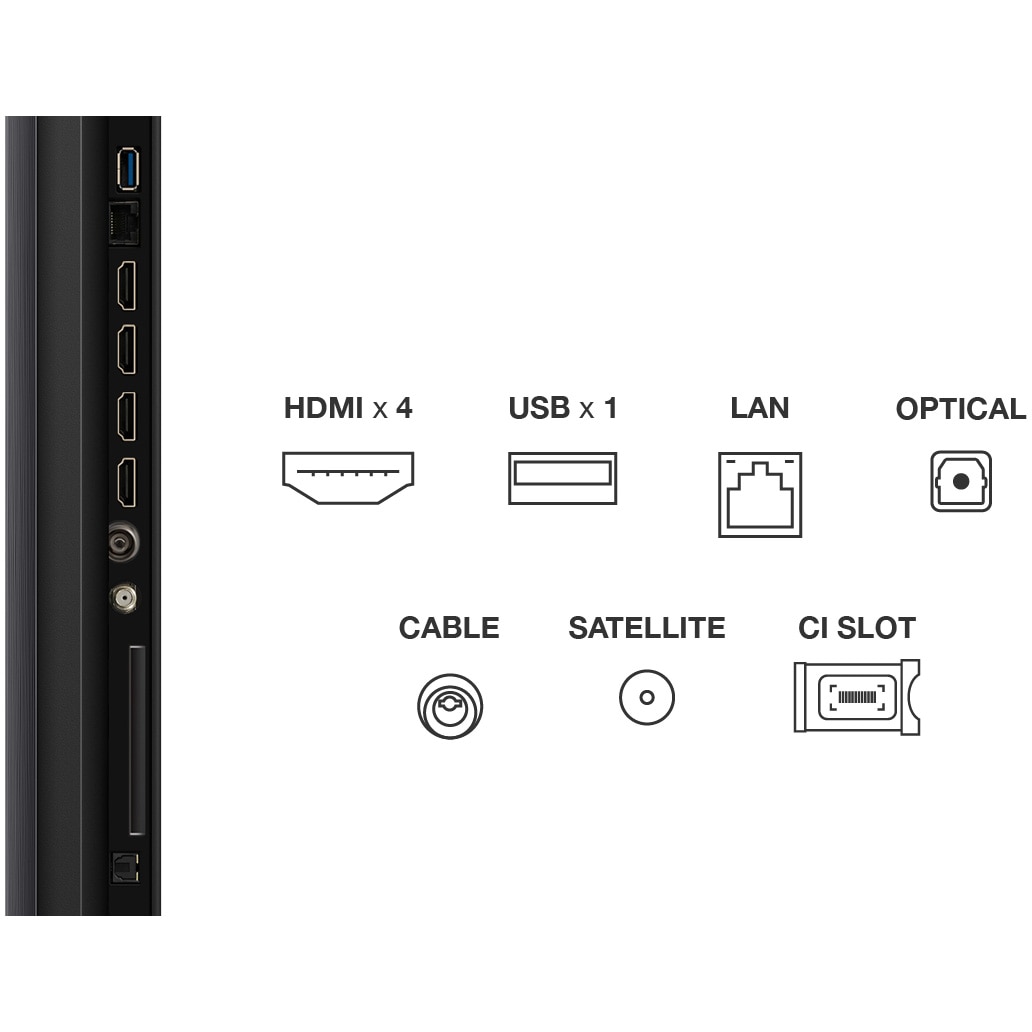 Televizor TCL QD-MiniLed 85C6K, 214 cm, Smart Google TV, 4K Ultra HD, 100Hz, Clasa F (Model 2025)