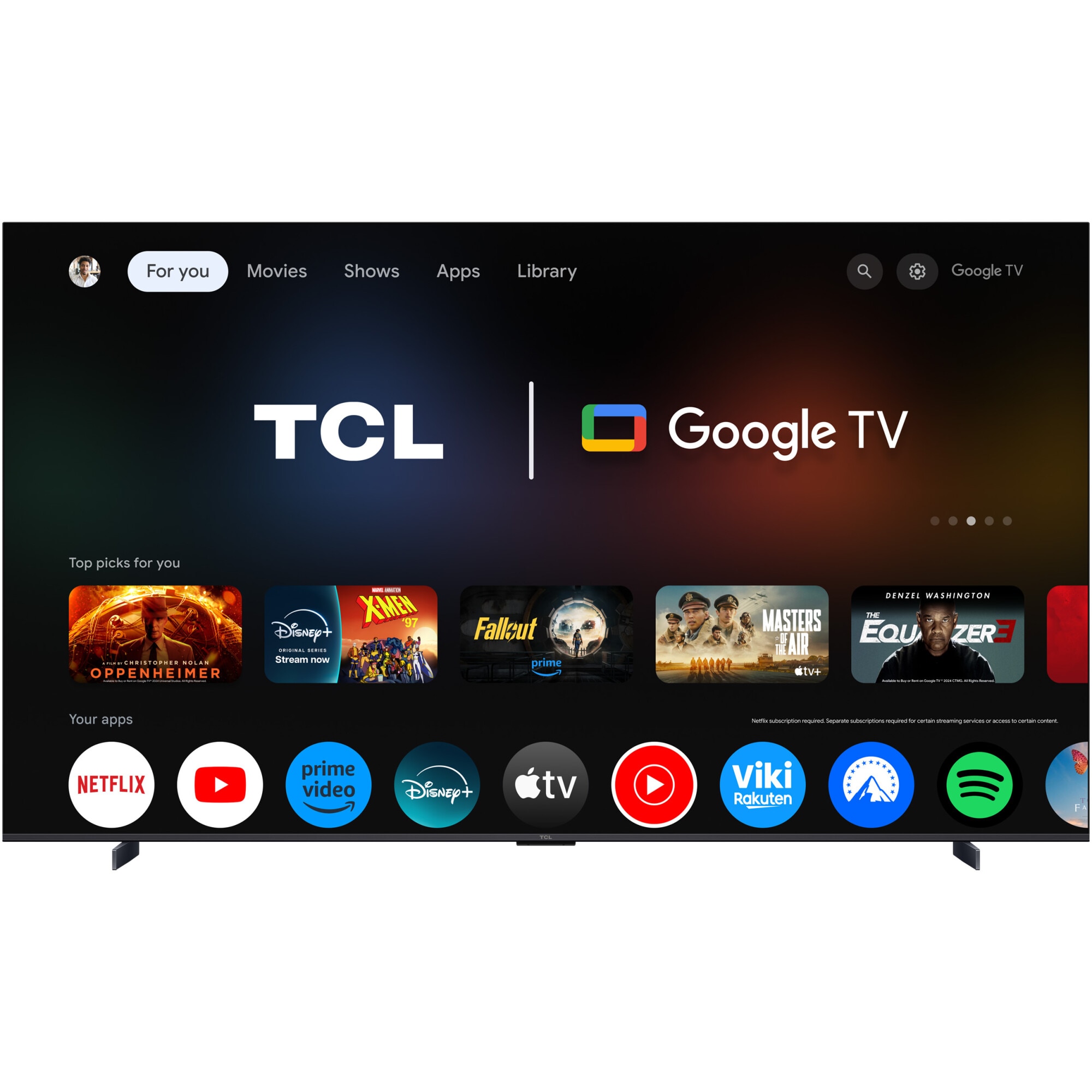 Televizor TCL QLED 98P8K, 248 cm, Smart Google TV, 4K Ultra HD, 100Hz, Clasa (Model 2025)
