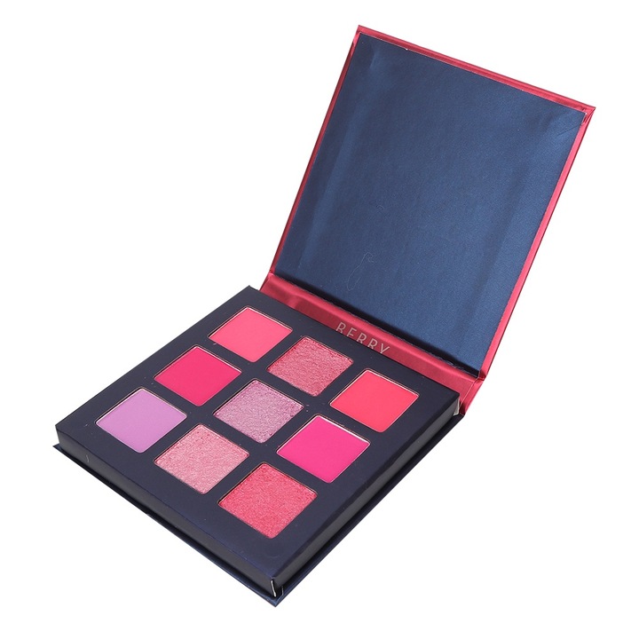 9 színű szemhéjfesték, csillogó hatású, selymes textúrájú, hordozható