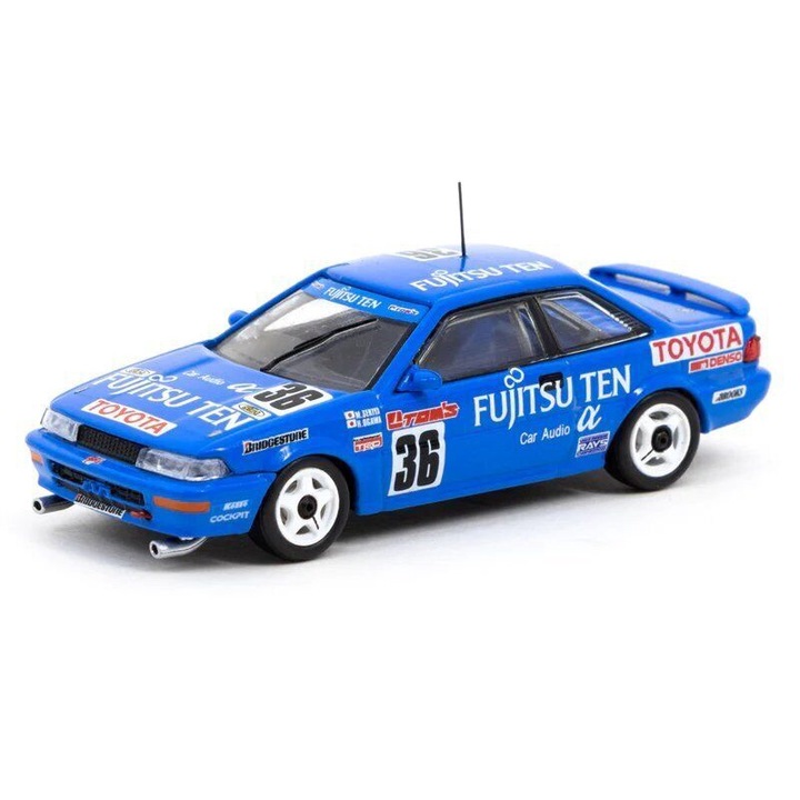 Toyota Corolla Levin AE92 #36 JTC 1991 г., син, 1:64 модел на кола Tarmac