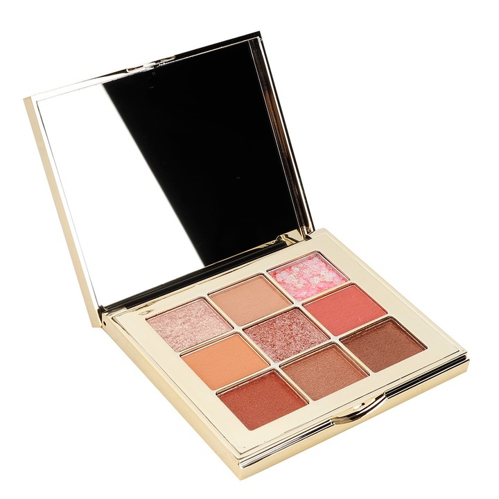 Szemhéjfesték 02, 9 szín, finom textúrájú, többszínű