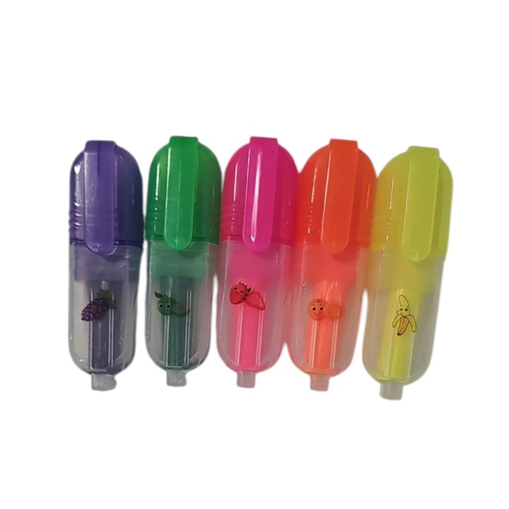 Evidentiator mini parfumat, Fructe, set de 5 culori