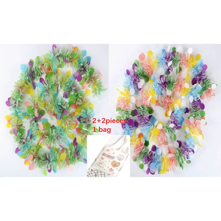 Húsvéti díszszalag szett, többszínű, 8m, beltérre és kültérre