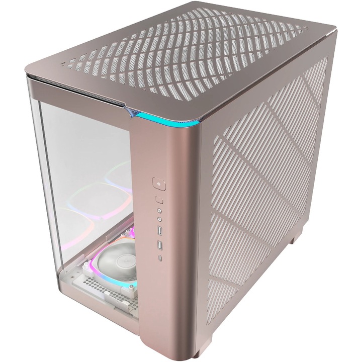 Компютърна кутия MONTECH KING 95 PRO ARGB, Розов, Middle Tower