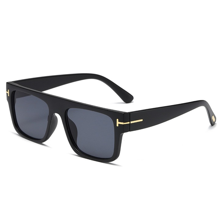 Ochelari de soare premium, design modern, protectie UV400, unisex, Tessero, negru