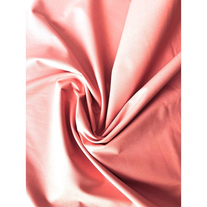 Textil anyag, 100% természetes pamut, szélesség 240 cm, Uni rózsaszín szín