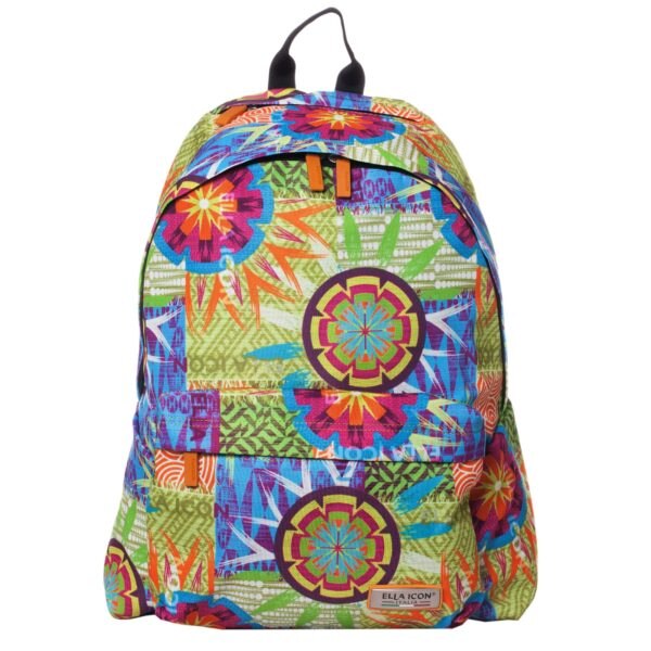 Ella Icon, Rucsac cu modele variate Rio, Verde/Albastru