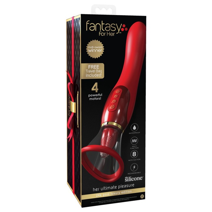 Vibrator Versiunea ei finala de placere de placere rosie