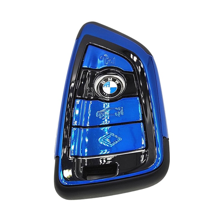 BMW M-Performance kulcstok, limitált kiadás, kék-fekete, 78x41mm