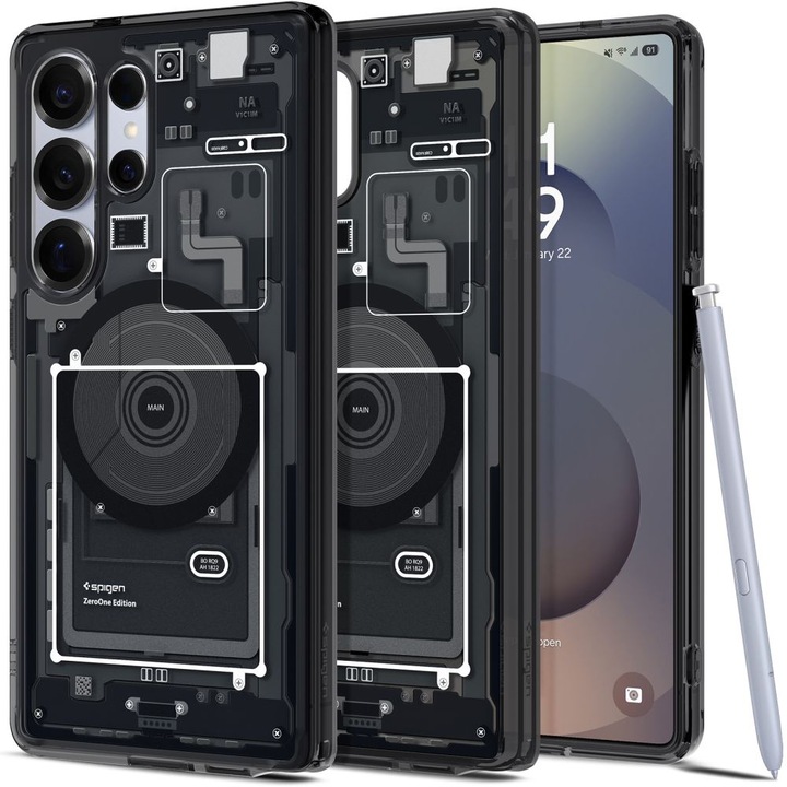 Премиум калъф за Samsung Galaxy S25 Ultra Spigen - Ultra Hybrid Zero One MagSafe - черен