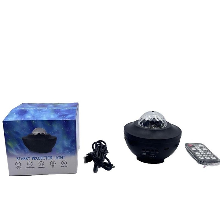 Proiector pentru copii, Plastic, USB, Negru