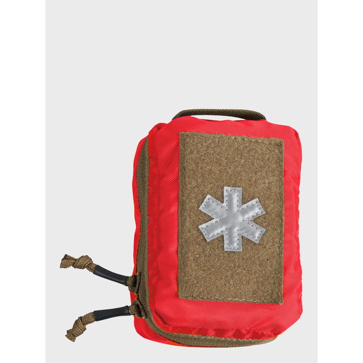 Trusa sanitara Helikon, Nylon, rosu/maro, 13.5x11x4cm, 2 buzunare cu fermoar