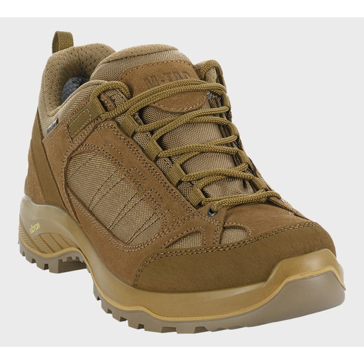 Ghete tactice M-Tac Demiseason Low, coyote, piele intoarsa