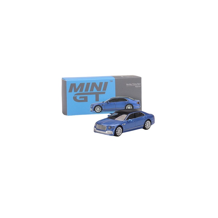 Bentley Flying Spur Blue 1:64 Mini GT MGT351 modellautó