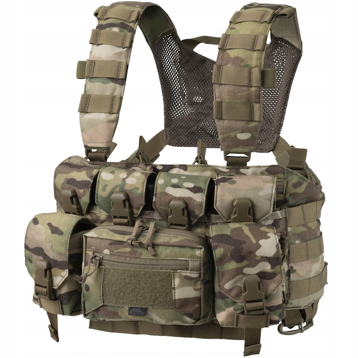 Vesta tactica Helikon Guardian Reece, Camuflaj, sistem MOLLE/PALS, 23x8x55cm