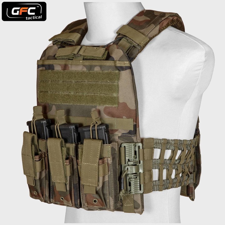 Vesta sport barbati GFC Tactical 9039 Basic, nylon, 3 compartimente, WZ.93