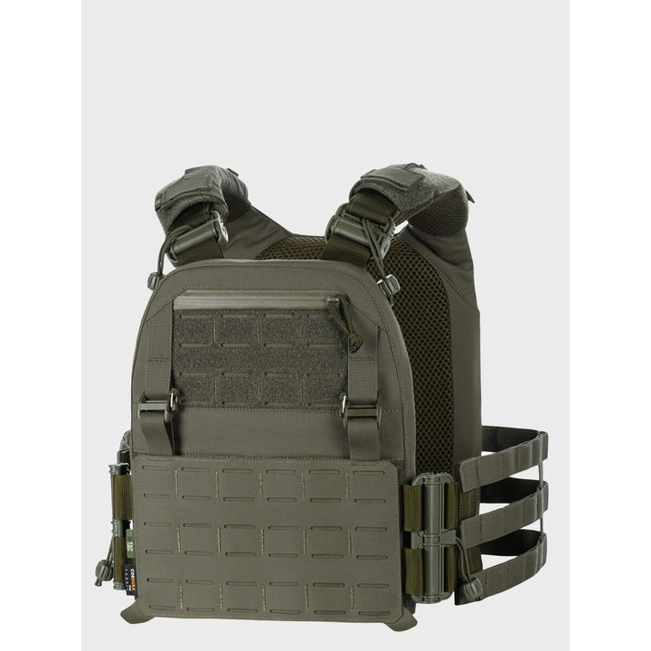 Vesta tactica M-Tac Plate Carrier Cuirass FAST Elite Gen.II, Ranger Green, 31.8x24.1cm, sistem Molle, greutate 1kg