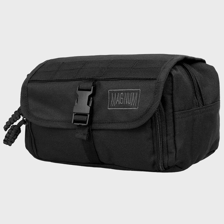 Kozmetikai táska CASTOR, Magnum, fekete, 25x12x13cm, Molle rendszerrel, 1 fő rekesz, 1 zseb 3 belső rekesszel