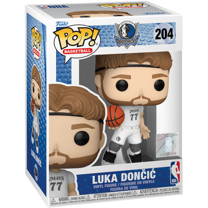 Figura - Funko Pop! NBA: Mavericks - Luka Doncic, Többszínű, 13 cm