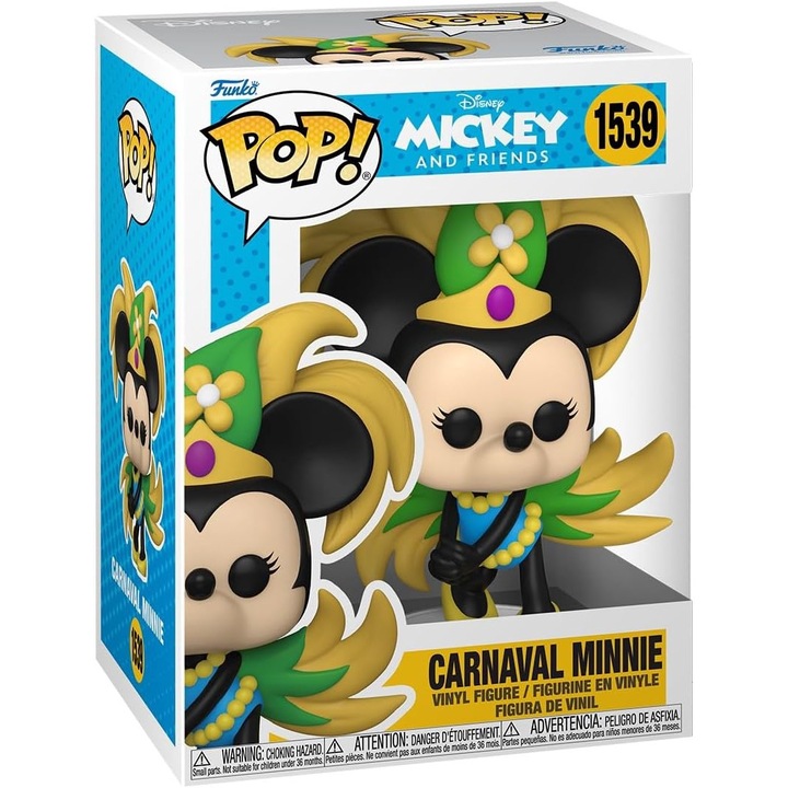 Фигурка - Pop! Mickey & Friends: Minnie Carnival, Многоцветен, см