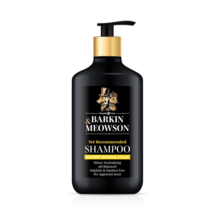 Шампоан за кучета с късa козина без подкосъм, Barkin & Meowson, 350 мл