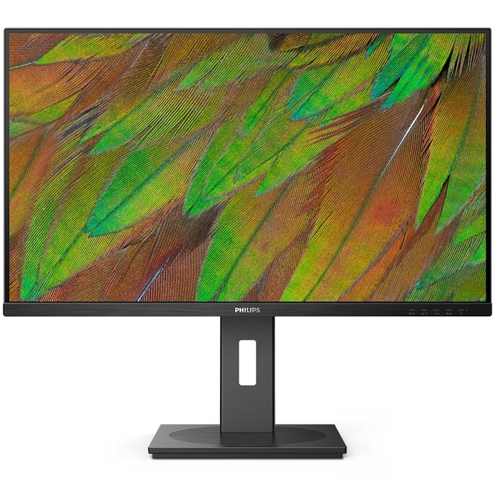 Монитор LED VA Philips 31.5", UHD (3840x2160), 60Hz, 4ms, Говорители 3W x2, Hub USB, 2x HDMI, Display Port, Jack, Pivot, Черен