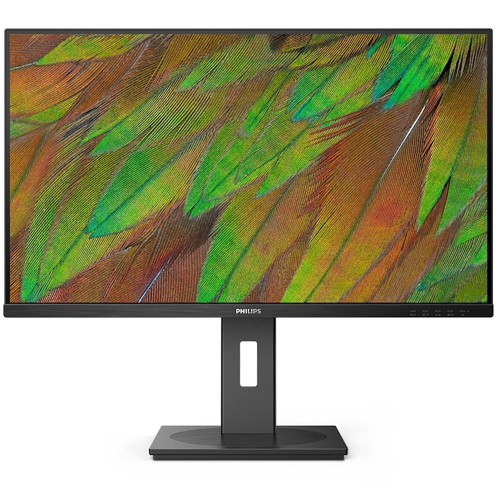 Монитор LED VA Philips 31.5", UHD (3840x2160), 60Hz, 4ms, Говорители 3W x2, USB Type-C, Hub USB, 2x HDMI, Display Port, Jack, Pivot, Черен