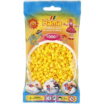 Margele de calcat HAMA MIDI GALBEN, 1000 buc in pungulita Margele de calcat HAMA MIDI GALBEN, 1000 buc in pungulita