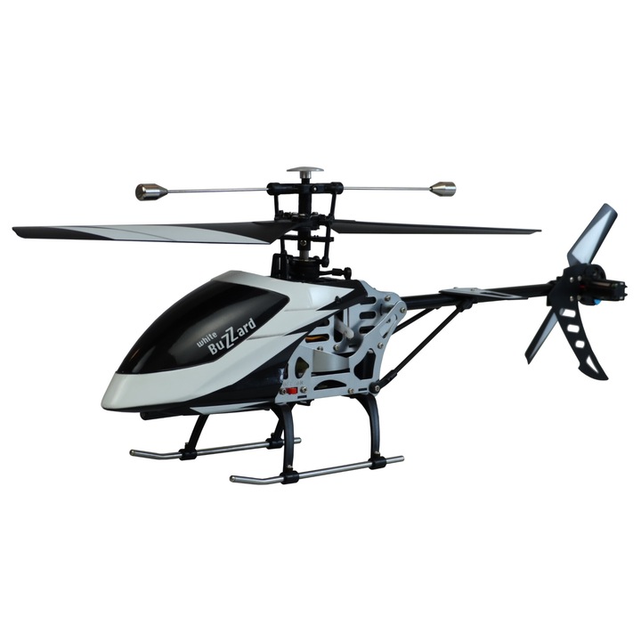Elicopter RC Amewi Buzzard V2, 2.4GHz, 4 canale, 460x170mm, alb, set complet