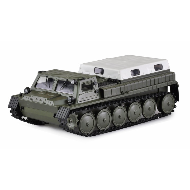 Vehicul blindat RC Amewi GAZ-71 1:16, set RTR, verde masliniu/alb, 290x140x105mm