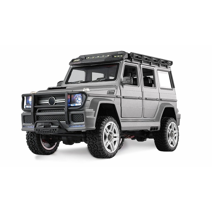 Masinuta AMEWI RC BRX24 Metal Scale Crawler 4WD, 1:24, antracit, 210x85x105mm, set complet