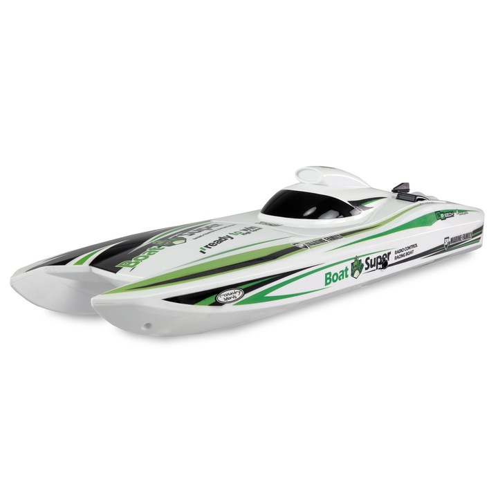RC Katamarán Arrow, elektromos világítás, 400 mm, maximális sebesség 30 km/h, zöld színű, RTR szett