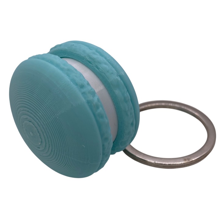 Breloc Macaron Clicky – Accesoriu Original si Creativ, Perfect pentru Cadouri si Colectionari Turcoaz