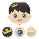 Set amintiri bebelusi, cutie din lemn si metal, multicolor, 12.5x11.5x3 cm, pentru baieti si fete