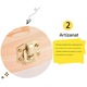 Set amintiri bebelusi, cutie din lemn si metal, multicolor, 12.5x11.5x3 cm, pentru baieti si fete