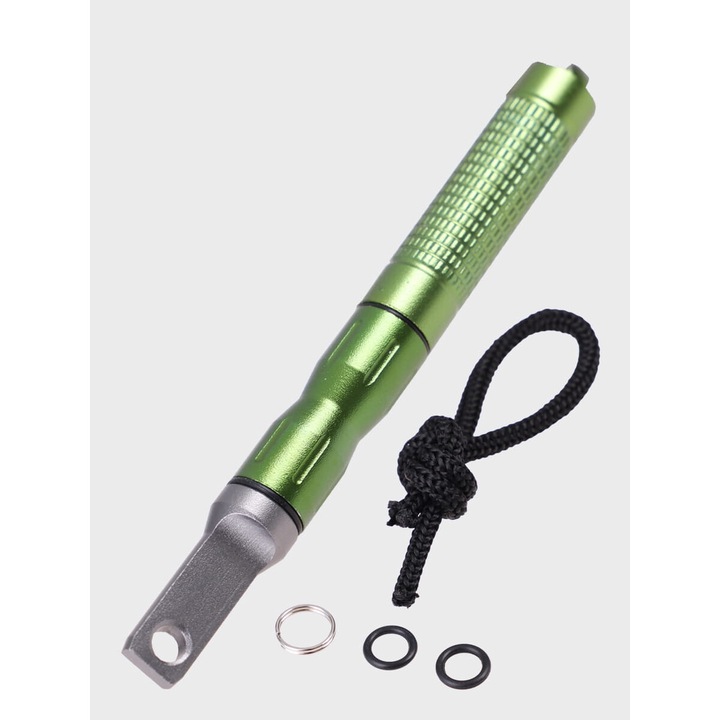 Breloc cu pornitor de foc tactic, Dominator Urban Tactic, Aluminiu, Verde Olive