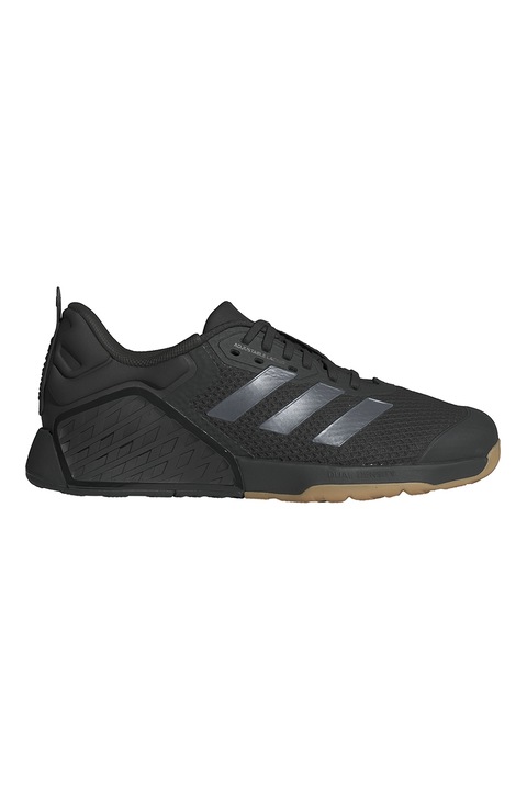 adidas Performance, Pantofi pentru fitness Dropset 3, Negru stins/Gri inchis