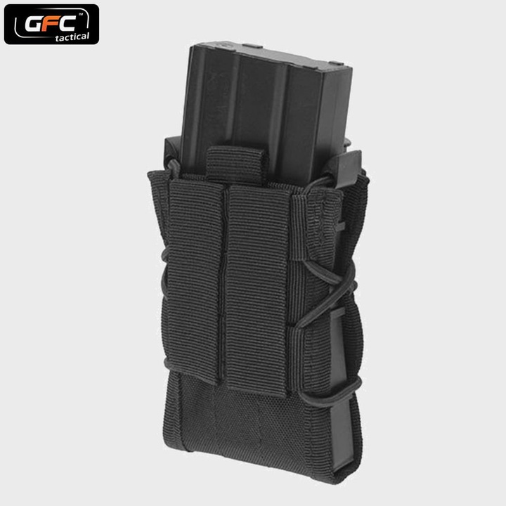 Husa tactica incarcatoare pistol GFC Tactical, neagra, 100g