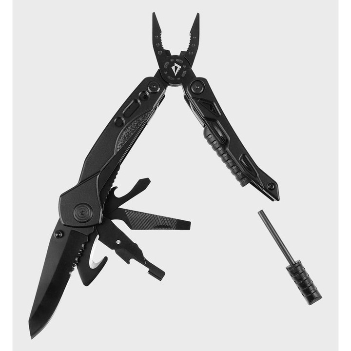 Cleste multifunctional FIELD ANT Dominator Urban Combat, 11 functii, negru, 17.5cm