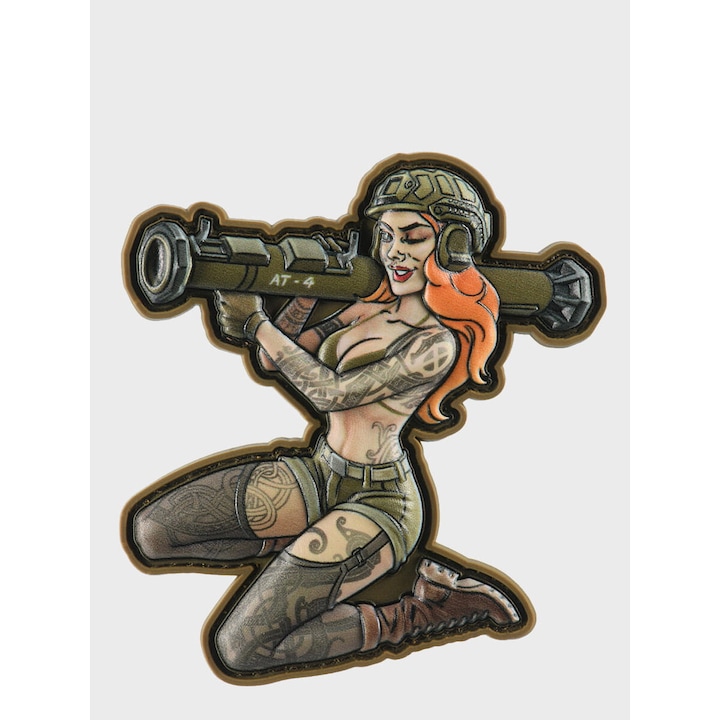 Patch 3D Tactical Girl Nr. 10, M-Tac, PVC, multicolor, 8,2x7,5cm